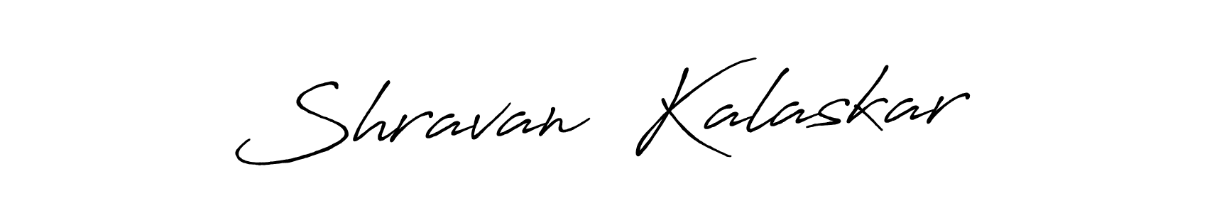 Make a beautiful signature design for name Shravan  Kalaskar. With this signature (Antro_Vectra_Bolder) style, you can create a handwritten signature for free. Shravan  Kalaskar signature style 7 images and pictures png