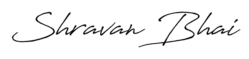 Also You can easily find your signature by using the search form. We will create Shravan Bhai name handwritten signature images for you free of cost using Antro_Vectra_Bolder sign style. Shravan Bhai signature style 7 images and pictures png