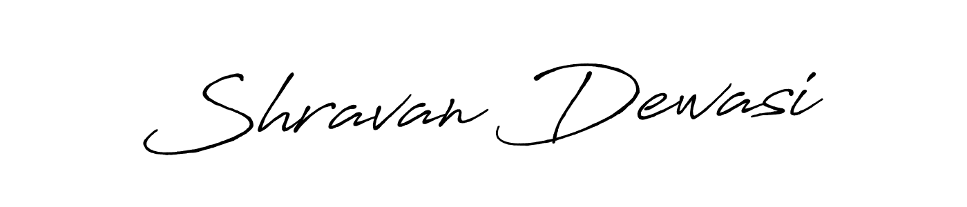 Make a beautiful signature design for name Shravan Dewasi. With this signature (Antro_Vectra_Bolder) style, you can create a handwritten signature for free. Shravan Dewasi signature style 7 images and pictures png