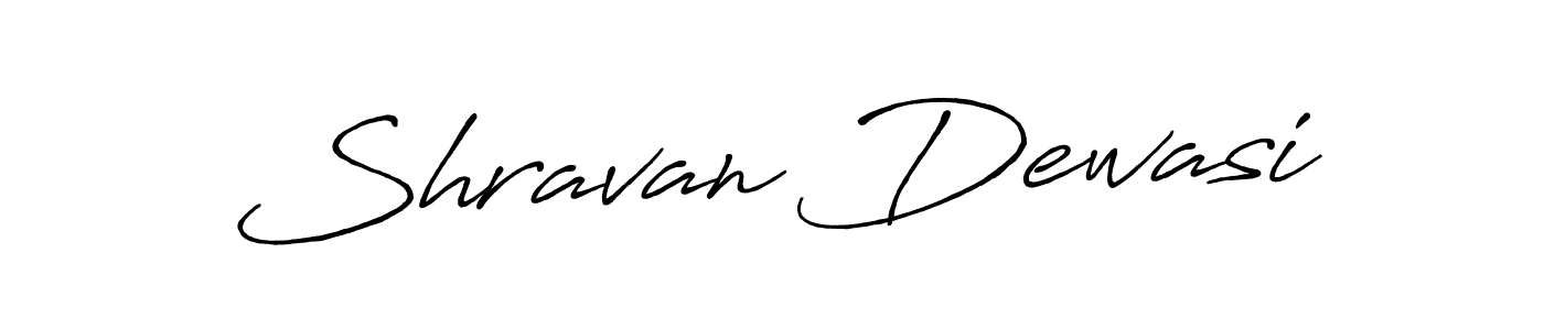 Make a beautiful signature design for name Shravan Dewasi. With this signature (Antro_Vectra_Bolder) style, you can create a handwritten signature for free. Shravan Dewasi signature style 7 images and pictures png