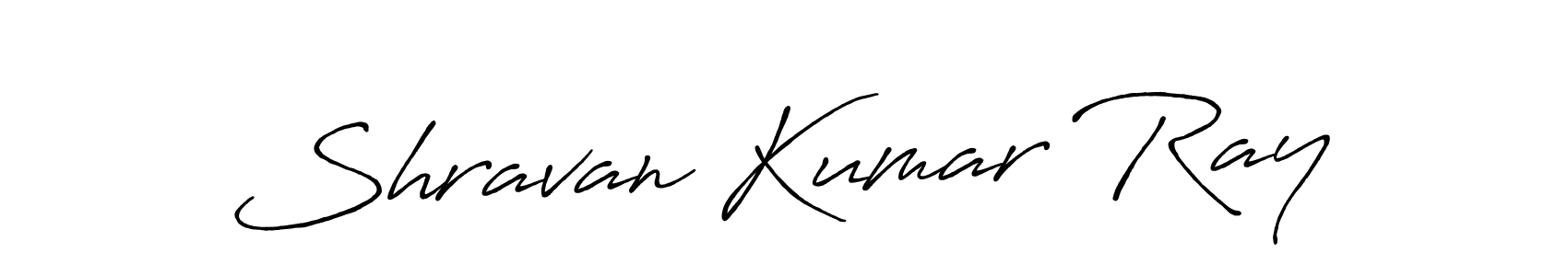 Make a beautiful signature design for name Shravan Kumar Ray. With this signature (Antro_Vectra_Bolder) style, you can create a handwritten signature for free. Shravan Kumar Ray signature style 7 images and pictures png