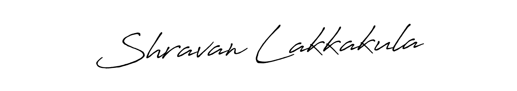 How to make Shravan Lakkakula name signature. Use Antro_Vectra_Bolder style for creating short signs online. This is the latest handwritten sign. Shravan Lakkakula signature style 7 images and pictures png