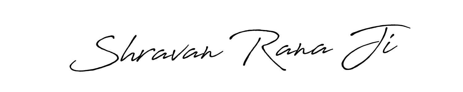 How to make Shravan Rana Ji name signature. Use Antro_Vectra_Bolder style for creating short signs online. This is the latest handwritten sign. Shravan Rana Ji signature style 7 images and pictures png