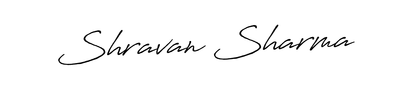 Use a signature maker to create a handwritten signature online. With this signature software, you can design (Antro_Vectra_Bolder) your own signature for name Shravan Sharma. Shravan Sharma signature style 7 images and pictures png