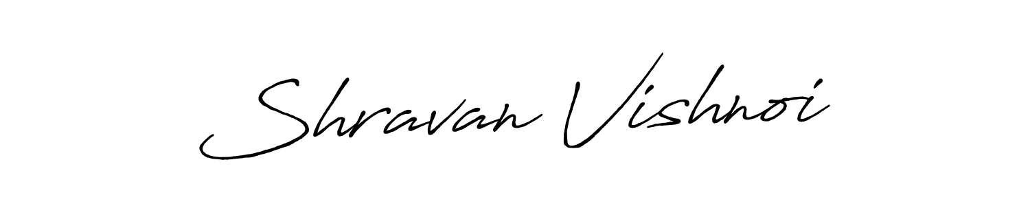 Shravan Vishnoi stylish signature style. Best Handwritten Sign (Antro_Vectra_Bolder) for my name. Handwritten Signature Collection Ideas for my name Shravan Vishnoi. Shravan Vishnoi signature style 7 images and pictures png