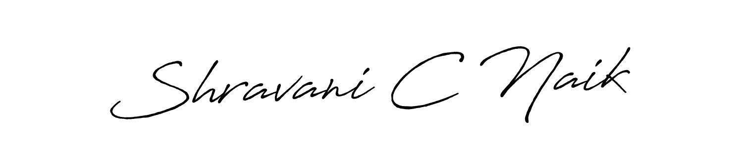 How to make Shravani C Naik signature? Antro_Vectra_Bolder is a professional autograph style. Create handwritten signature for Shravani C Naik name. Shravani C Naik signature style 7 images and pictures png