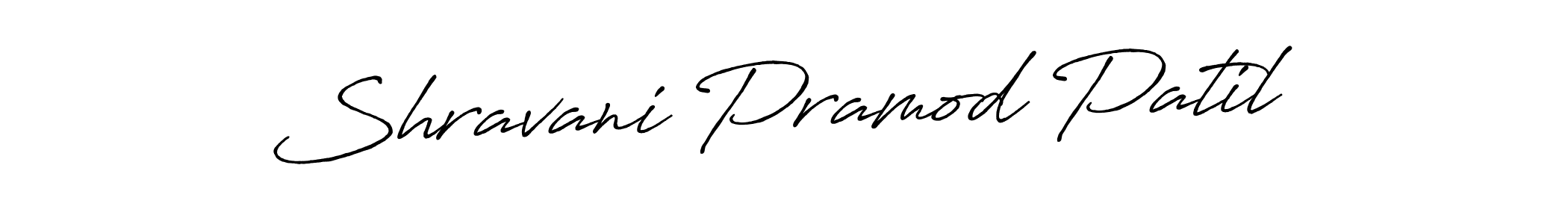 How to make Shravani Pramod Patil name signature. Use Antro_Vectra_Bolder style for creating short signs online. This is the latest handwritten sign. Shravani Pramod Patil signature style 7 images and pictures png