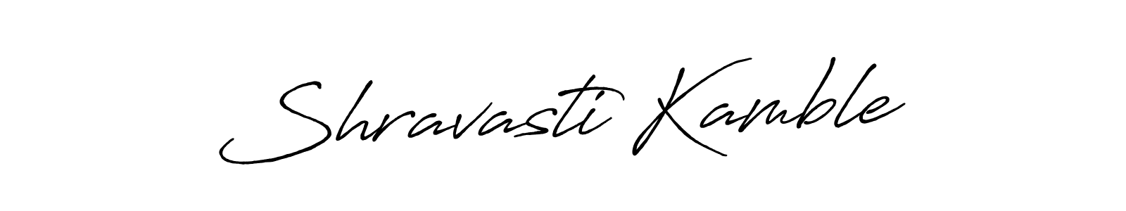 Also we have Shravasti Kamble name is the best signature style. Create professional handwritten signature collection using Antro_Vectra_Bolder autograph style. Shravasti Kamble signature style 7 images and pictures png