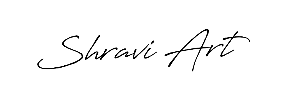 Make a beautiful signature design for name Shravi Art. With this signature (Antro_Vectra_Bolder) style, you can create a handwritten signature for free. Shravi Art signature style 7 images and pictures png