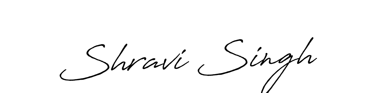 How to make Shravi Singh signature? Antro_Vectra_Bolder is a professional autograph style. Create handwritten signature for Shravi Singh name. Shravi Singh signature style 7 images and pictures png