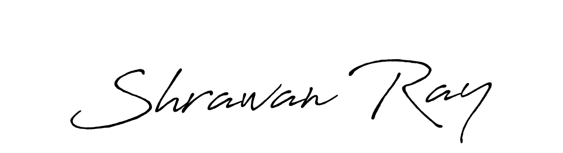 How to make Shrawan Ray name signature. Use Antro_Vectra_Bolder style for creating short signs online. This is the latest handwritten sign. Shrawan Ray signature style 7 images and pictures png