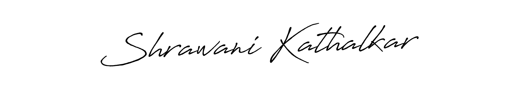 Make a beautiful signature design for name Shrawani Kathalkar. With this signature (Antro_Vectra_Bolder) style, you can create a handwritten signature for free. Shrawani Kathalkar signature style 7 images and pictures png