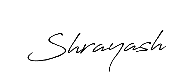 How to make Shrayash name signature. Use Antro_Vectra_Bolder style for creating short signs online. This is the latest handwritten sign. Shrayash signature style 7 images and pictures png