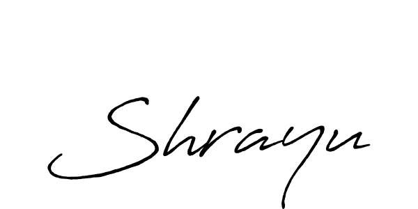 Create a beautiful signature design for name Shrayu. With this signature (Antro_Vectra_Bolder) fonts, you can make a handwritten signature for free. Shrayu signature style 7 images and pictures png