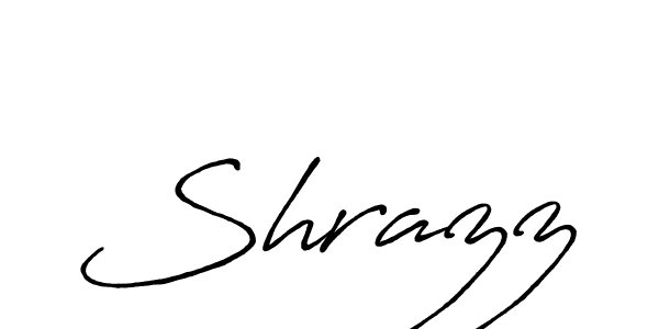 It looks lik you need a new signature style for name Shrazz. Design unique handwritten (Antro_Vectra_Bolder) signature with our free signature maker in just a few clicks. Shrazz signature style 7 images and pictures png