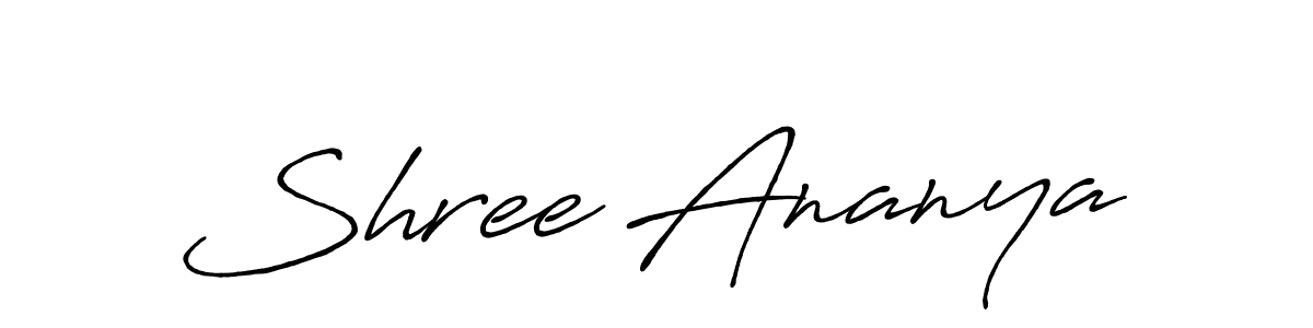 Similarly Antro_Vectra_Bolder is the best handwritten signature design. Signature creator online .You can use it as an online autograph creator for name Shree Ananya. Shree Ananya signature style 7 images and pictures png