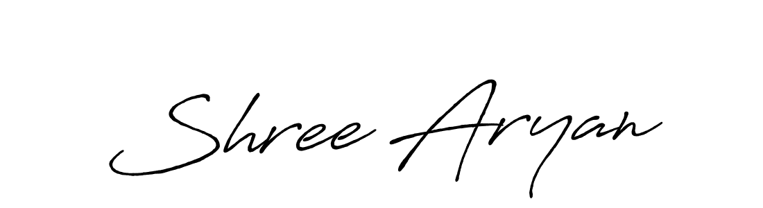 Create a beautiful signature design for name Shree Aryan. With this signature (Antro_Vectra_Bolder) fonts, you can make a handwritten signature for free. Shree Aryan signature style 7 images and pictures png