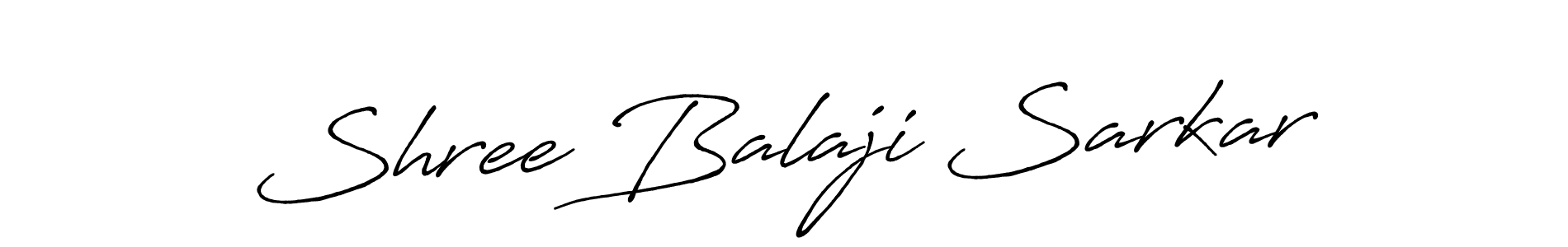 Create a beautiful signature design for name Shree Balaji Sarkar. With this signature (Antro_Vectra_Bolder) fonts, you can make a handwritten signature for free. Shree Balaji Sarkar signature style 7 images and pictures png