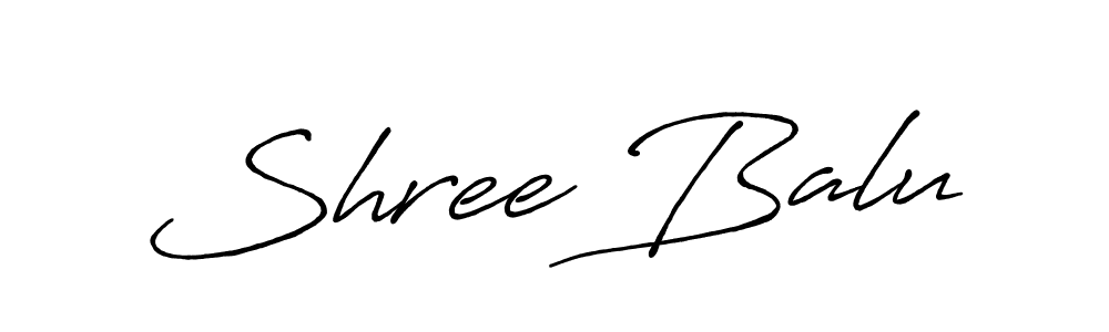 The best way (Antro_Vectra_Bolder) to make a short signature is to pick only two or three words in your name. The name Shree Balu include a total of six letters. For converting this name. Shree Balu signature style 7 images and pictures png