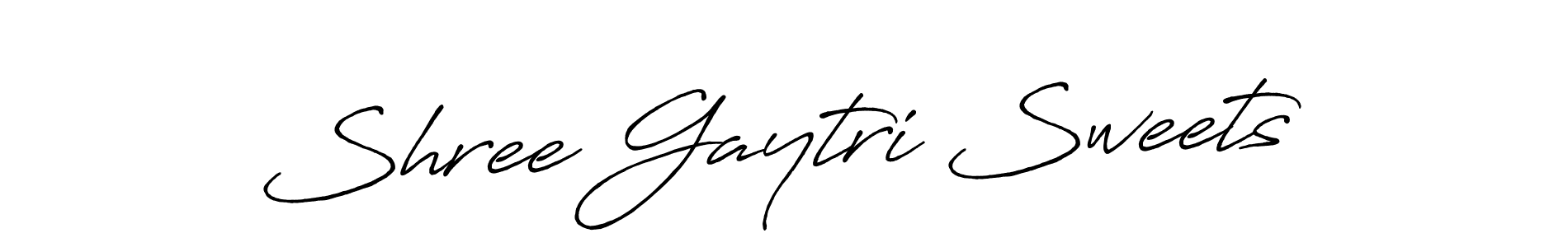 Use a signature maker to create a handwritten signature online. With this signature software, you can design (Antro_Vectra_Bolder) your own signature for name Shree Gaytri Sweets. Shree Gaytri Sweets signature style 7 images and pictures png