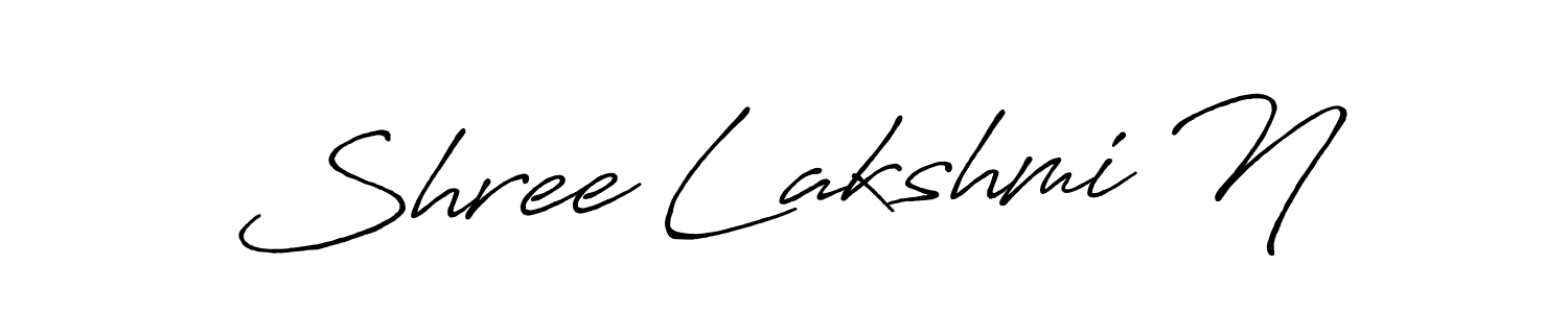 Once you've used our free online signature maker to create your best signature Antro_Vectra_Bolder style, it's time to enjoy all of the benefits that Shree Lakshmi N name signing documents. Shree Lakshmi N signature style 7 images and pictures png