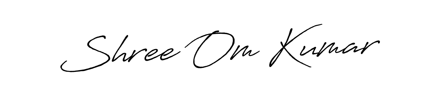 Make a beautiful signature design for name Shree Om Kumar. With this signature (Antro_Vectra_Bolder) style, you can create a handwritten signature for free. Shree Om Kumar signature style 7 images and pictures png