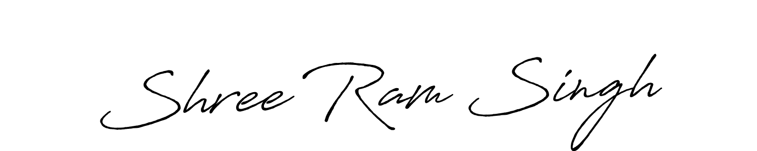 Make a beautiful signature design for name Shree Ram Singh. With this signature (Antro_Vectra_Bolder) style, you can create a handwritten signature for free. Shree Ram Singh signature style 7 images and pictures png