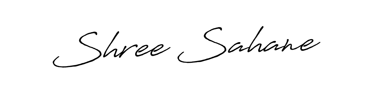 Use a signature maker to create a handwritten signature online. With this signature software, you can design (Antro_Vectra_Bolder) your own signature for name Shree Sahane. Shree Sahane signature style 7 images and pictures png