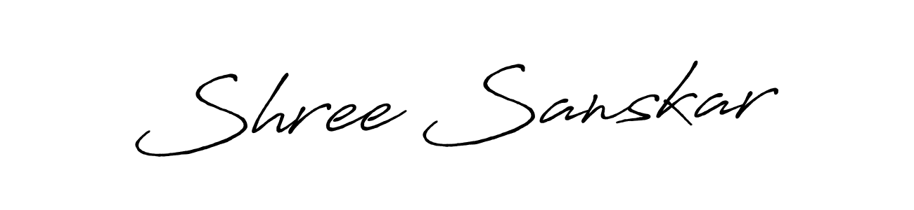 Similarly Antro_Vectra_Bolder is the best handwritten signature design. Signature creator online .You can use it as an online autograph creator for name Shree Sanskar. Shree Sanskar signature style 7 images and pictures png