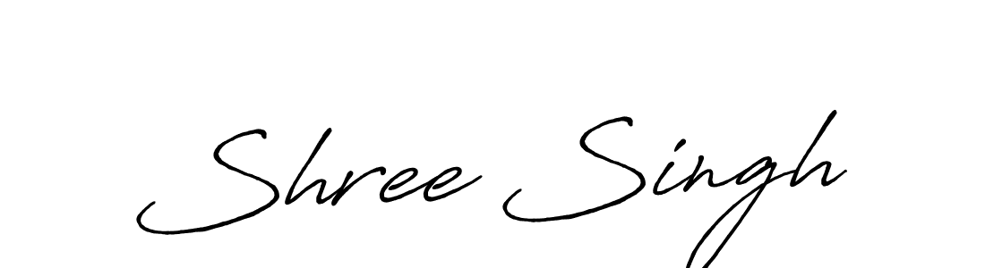 How to make Shree Singh signature? Antro_Vectra_Bolder is a professional autograph style. Create handwritten signature for Shree Singh name. Shree Singh signature style 7 images and pictures png