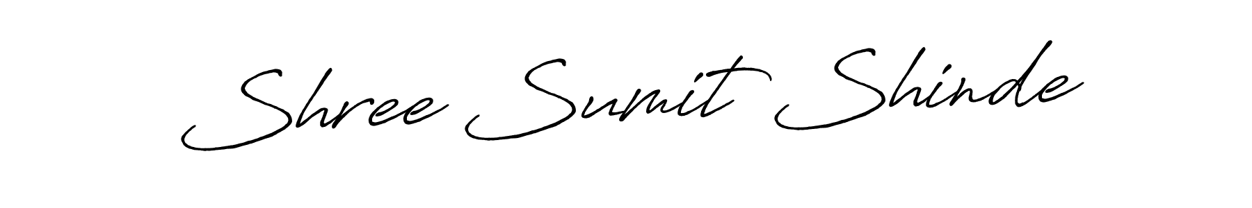 The best way (Antro_Vectra_Bolder) to make a short signature is to pick only two or three words in your name. The name Shree Sumit Shinde include a total of six letters. For converting this name. Shree Sumit Shinde signature style 7 images and pictures png