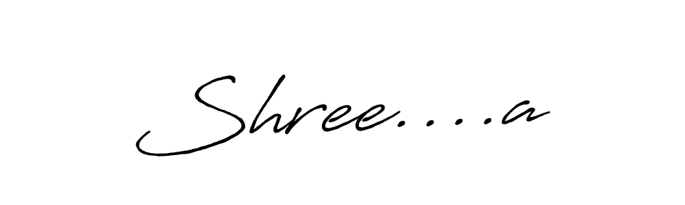 Design your own signature with our free online signature maker. With this signature software, you can create a handwritten (Antro_Vectra_Bolder) signature for name Shree....a. Shree....a signature style 7 images and pictures png