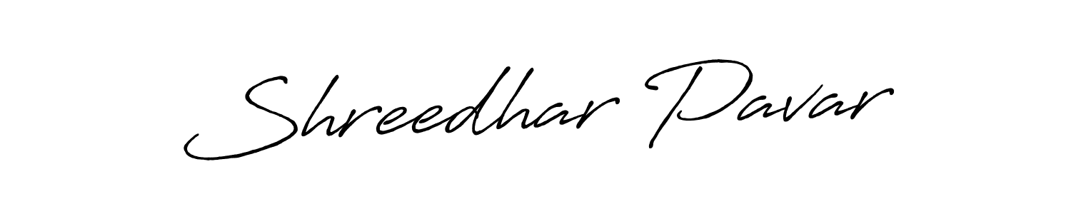 Use a signature maker to create a handwritten signature online. With this signature software, you can design (Antro_Vectra_Bolder) your own signature for name Shreedhar Pavar. Shreedhar Pavar signature style 7 images and pictures png