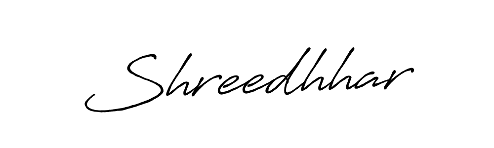 Create a beautiful signature design for name Shreedhhar. With this signature (Antro_Vectra_Bolder) fonts, you can make a handwritten signature for free. Shreedhhar signature style 7 images and pictures png
