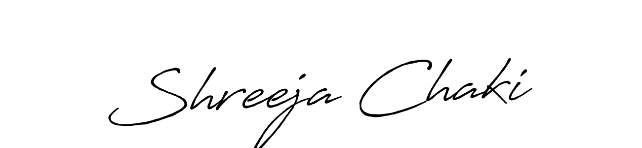 Make a short Shreeja Chaki signature style. Manage your documents anywhere anytime using Antro_Vectra_Bolder. Create and add eSignatures, submit forms, share and send files easily. Shreeja Chaki signature style 7 images and pictures png