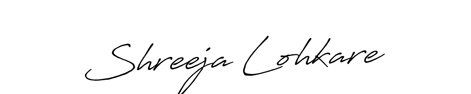 How to make Shreeja Lohkare signature? Antro_Vectra_Bolder is a professional autograph style. Create handwritten signature for Shreeja Lohkare name. Shreeja Lohkare signature style 7 images and pictures png