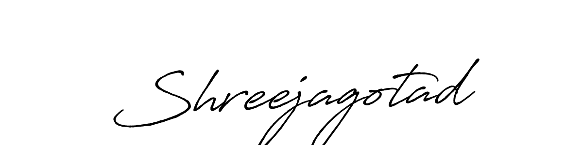 How to make Shreejagotad name signature. Use Antro_Vectra_Bolder style for creating short signs online. This is the latest handwritten sign. Shreejagotad signature style 7 images and pictures png