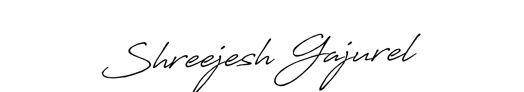 How to make Shreejesh Gajurel signature? Antro_Vectra_Bolder is a professional autograph style. Create handwritten signature for Shreejesh Gajurel name. Shreejesh Gajurel signature style 7 images and pictures png