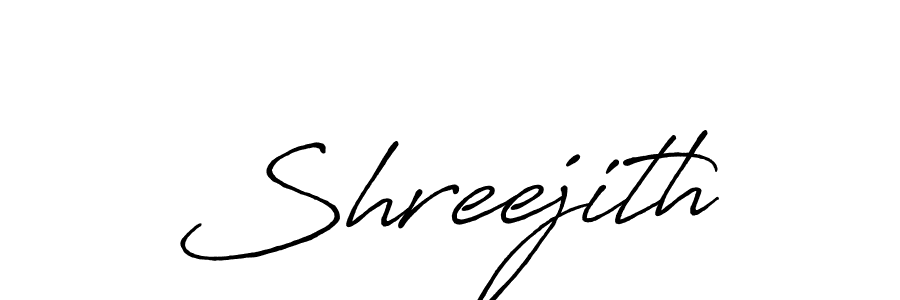 Also we have Shreejith name is the best signature style. Create professional handwritten signature collection using Antro_Vectra_Bolder autograph style. Shreejith signature style 7 images and pictures png