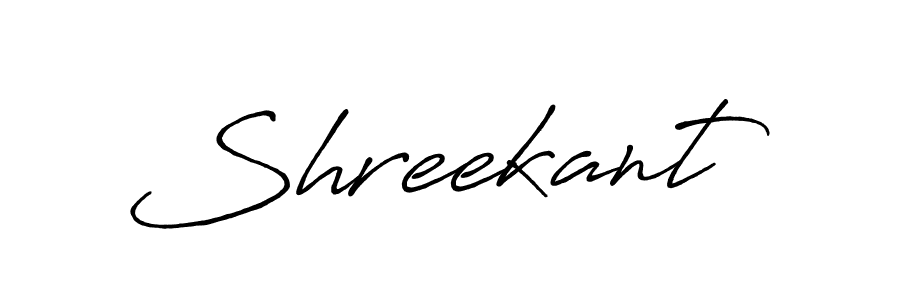 Make a beautiful signature design for name Shreekant. With this signature (Antro_Vectra_Bolder) style, you can create a handwritten signature for free. Shreekant signature style 7 images and pictures png