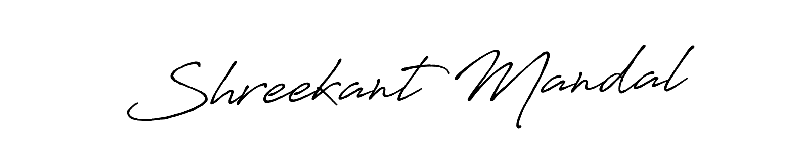 Use a signature maker to create a handwritten signature online. With this signature software, you can design (Antro_Vectra_Bolder) your own signature for name Shreekant Mandal. Shreekant Mandal signature style 7 images and pictures png