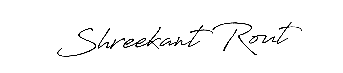 Shreekant Rout stylish signature style. Best Handwritten Sign (Antro_Vectra_Bolder) for my name. Handwritten Signature Collection Ideas for my name Shreekant Rout. Shreekant Rout signature style 7 images and pictures png