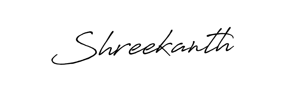 Make a beautiful signature design for name Shreekanth. With this signature (Antro_Vectra_Bolder) style, you can create a handwritten signature for free. Shreekanth signature style 7 images and pictures png