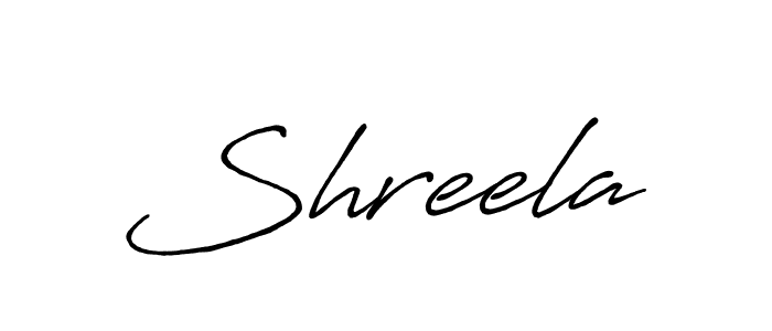 Design your own signature with our free online signature maker. With this signature software, you can create a handwritten (Antro_Vectra_Bolder) signature for name Shreela. Shreela signature style 7 images and pictures png