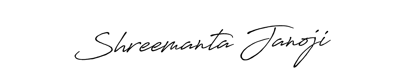 Shreemanta Janoji stylish signature style. Best Handwritten Sign (Antro_Vectra_Bolder) for my name. Handwritten Signature Collection Ideas for my name Shreemanta Janoji. Shreemanta Janoji signature style 7 images and pictures png