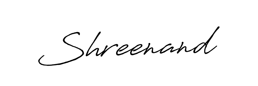 The best way (Antro_Vectra_Bolder) to make a short signature is to pick only two or three words in your name. The name Shreenand include a total of six letters. For converting this name. Shreenand signature style 7 images and pictures png