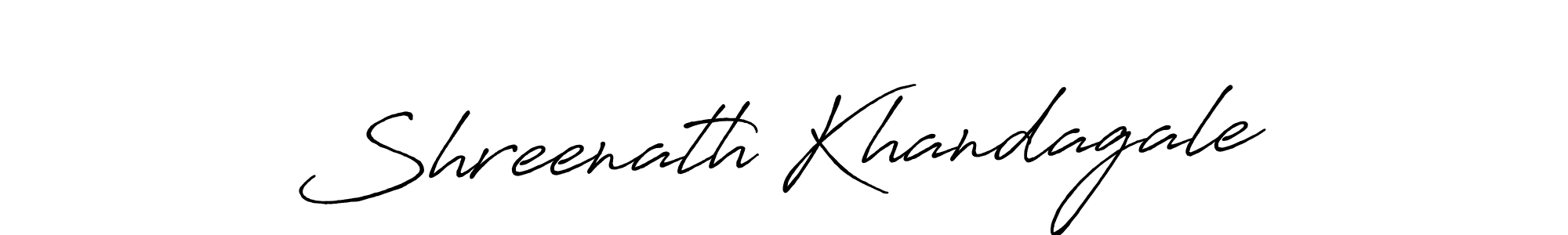Make a beautiful signature design for name Shreenath Khandagale. Use this online signature maker to create a handwritten signature for free. Shreenath Khandagale signature style 7 images and pictures png