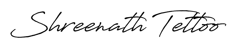Make a beautiful signature design for name Shreenath Tettoo. With this signature (Antro_Vectra_Bolder) style, you can create a handwritten signature for free. Shreenath Tettoo signature style 7 images and pictures png