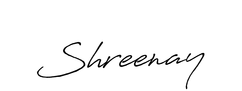 Shreenay stylish signature style. Best Handwritten Sign (Antro_Vectra_Bolder) for my name. Handwritten Signature Collection Ideas for my name Shreenay. Shreenay signature style 7 images and pictures png