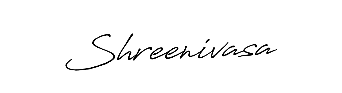 Create a beautiful signature design for name Shreenivasa. With this signature (Antro_Vectra_Bolder) fonts, you can make a handwritten signature for free. Shreenivasa signature style 7 images and pictures png